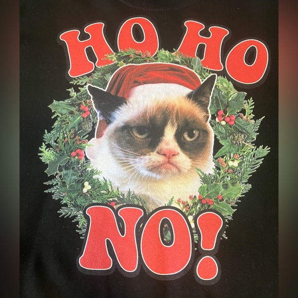 Grumpy Cat Tops - Grumpy Cat Women’s Ho Ho No! Sweatshirt